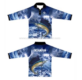 เสื้อโปโลตกปลาประสิทธิภาพแขนยาวพร้อมกระเป๋า